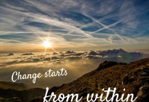 Change starts from within